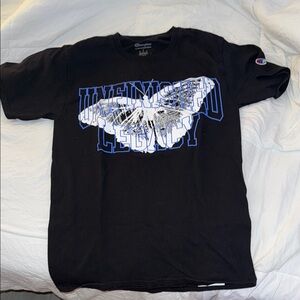 Champion Black and Blue Short Sleeve Tee